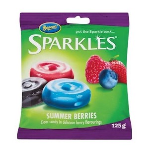 Hard Candy: Beacon Sparkles Summer Berries Sweets 125g