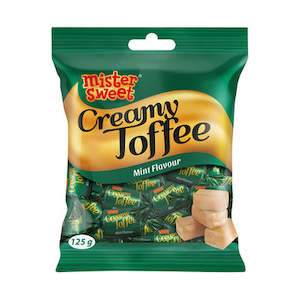 Mister Sweet Creamy Toffee Mint Flavour 125g