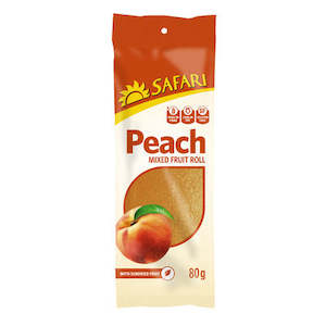 Safari Peach Fruit Roll 80g