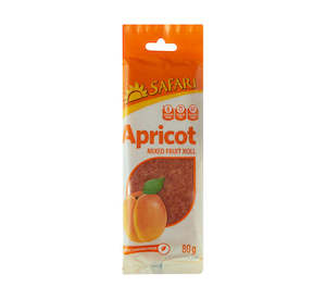 Fruit Snacks: Safari Apricot Fruit Roll 80g