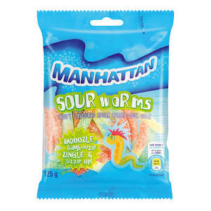 Manhattan Sour Worms 125g