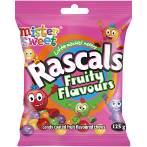 Mister Sweet Rascals Fruity Flavoured Chews 125g