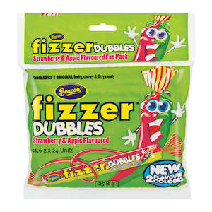 Beacon Fizzer Dubbles Strawberry and Apple Fun Pack 24 units