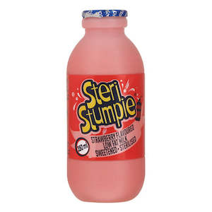 Cold Drinks 1: Steri Stumpie Strawberry Flavoured Low Fat Milk 350ml