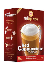 Coffee Hot Drinks Tea: Red Espresso Red Cappuccino Rooibos 10 Sachet 160g