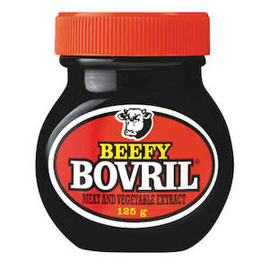 Frontpage: Beefy Bovril Meat and Vegetable Extract 125g