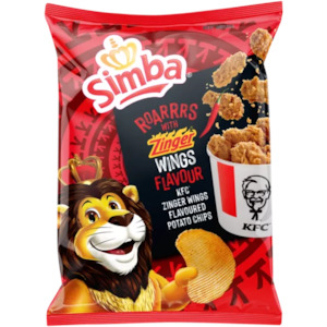 Simba Potato Chips Zinger Wings Flavour 120g