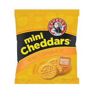 Biscuits Crackers Rusks: Specials - Bakers Mini Cheddar Cheese 33g
