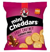 Biscuits Crackers Rusks: Bakers Mini Cheddar Fruit Chutney 33g