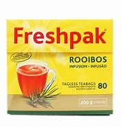 Coffee Hot Drinks Tea: Freshpak Rooibos Infusion Tagless Teabags 80s