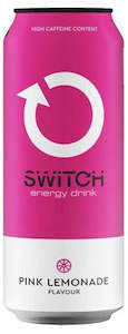 Cold Drinks 1: SWITCH Pink Lemonade Energy Drink 500ml