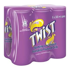 Schweppes Granadilla Twist Can 300ml 6 Pack