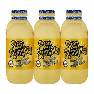 Steri Stumpie Banana Flavoured Low Fat Milk 350ml 6 Pack