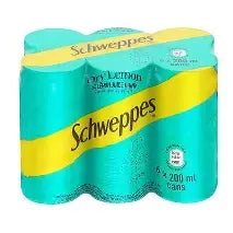 Schweppes Dry Lemon Can 300ml 6 Packs