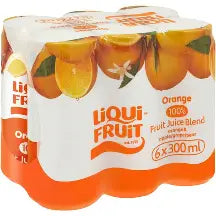 Liqui Fruit Orange Fruit Juice Blend 6 Pack Can (6x300ml Tins)