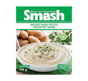 Smash Instant Mash Potato Country Herb 104g