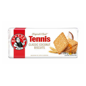 Biscuits Crackers Rusks: Special Bakers Tennis Classic Coconut Biscuits 200g
