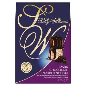 Chocolates Sweets Snackbars: Sally Williams Belgian Dark Chocolate With Roasted Nougat 80g