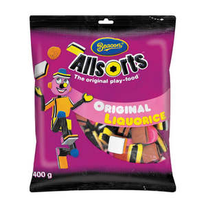 Sweets 1: Reduced Beacon Allsorts Original Liquorice  400g