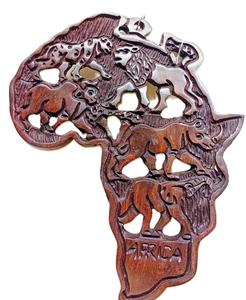 Gift Ideas: Africa Shaped Big Five Wall Decor