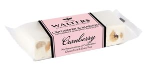 Walters Cranberry and Almond Nougat Bar 50g