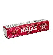 Chocolates Sweets Snackbars: Halls Lozenges - Cherry 10's 33.5g