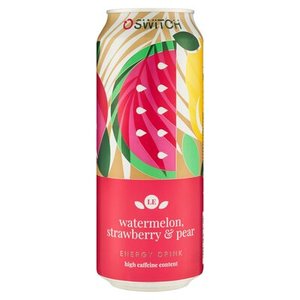 Cold Drinks 1: SWITCH Watermelon, Strawberry & Pear Energy Drink 500ml Can
