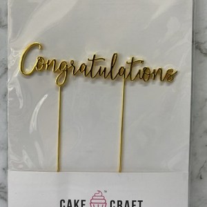 Topper – Metal Gold Mr & Mrs – South City Party Nibbles Online