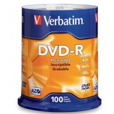 Verbatim DVD-R 4.7GB 16x 100pk Spindle
