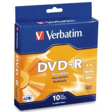 Products: Verbatim DVD-R 4.7GB 16x 10pk Spindle