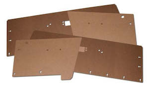 Interior: Door Trim Backing Board Set, Masonite (VF/VG Coupe)