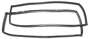 Cargo Window Seal & Chrome Lockstrip Set, Canadian (AP5-VC Wagon)