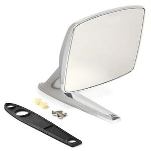 Universal Rectangle Door Side Mirror, Chrome
