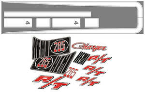 Body Stripe Masking & Decal Kit (VH Charger R/T)