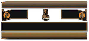 Merchandise 1: Body Stripe Kit, Black With Mustard Stripes (VG Pacer Sedan A84/A88)