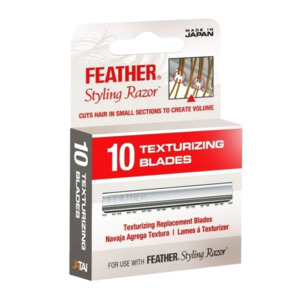 Blades Razors: Feather Thinning Texturising Blades pack of 10