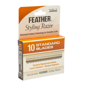 Blades Razors: Feather Styling Razor Blades/Guards Pack of 10