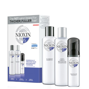 Giftpack: Nioxin System 6 Trial Kit For Chemically Treated Hair With Progressed Thinning *