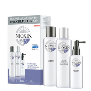 Giftpack: Nioxin System 5 Trial Kit For Chemically Treated Hair With Light Thinning *