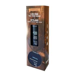 Juuce: Barber Art 3 in One Wash + Fibre Wax 80g