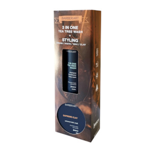 Juuce: Barber Art 3 in One Wash + Supreme Clay 80g