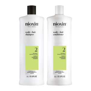 Gift Packs: Nioxin System 2 - 1 Litre Duo For Natural Hair With Progressed Thinning
