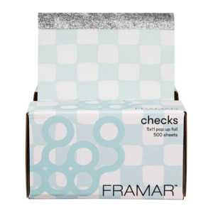 Framar Checks Light Blue 5x11 Pop Ups 500 Sheets