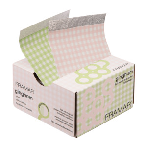 Framar: Framar Gingham Switch Pink/Green 5x11 Pop Ups 500 Sheets