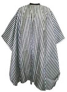 Aprons Capes: Wahl Traditional Barbers Cape Grey Pin Stripe