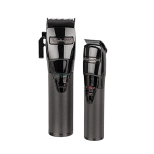 Trimmers: BaByliss PRO Gun Metal Clipper & Trimmer Duo