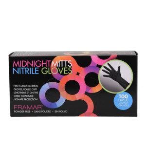 Gloves: Framar Midnight Mitts Gloves Medium 100pc