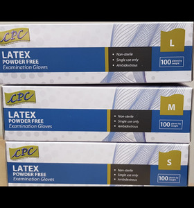 Gloves: White Latex Glove - Small