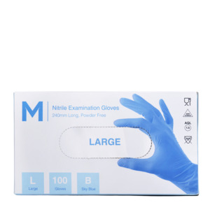 Nitrile Gloves Powder Free Large 100pk
