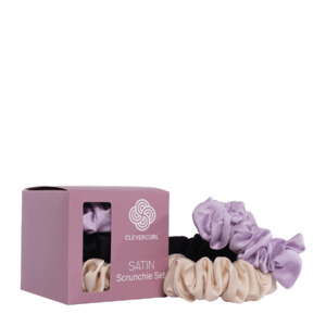 Clever Curl: Clever Curl Satin Scrunchies Set of 3